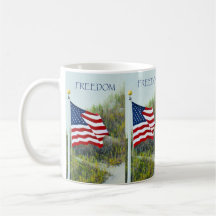 American Flag Freedom Coffee Mug