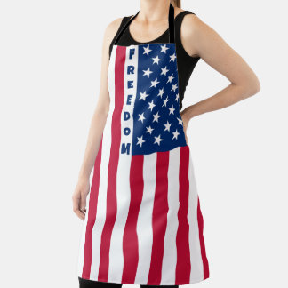 American Flag Freedom - vertical Apron