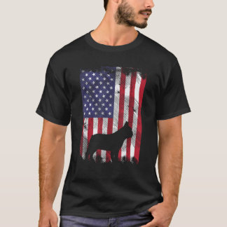 American Flag French Bulldog Frenchie Patriotic 4t T-Shirt
