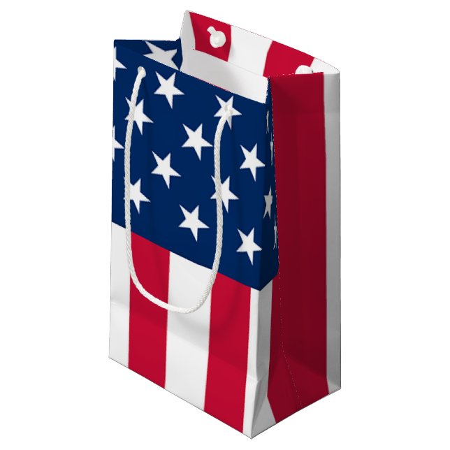American Flag Gift Bag (Front Angled)