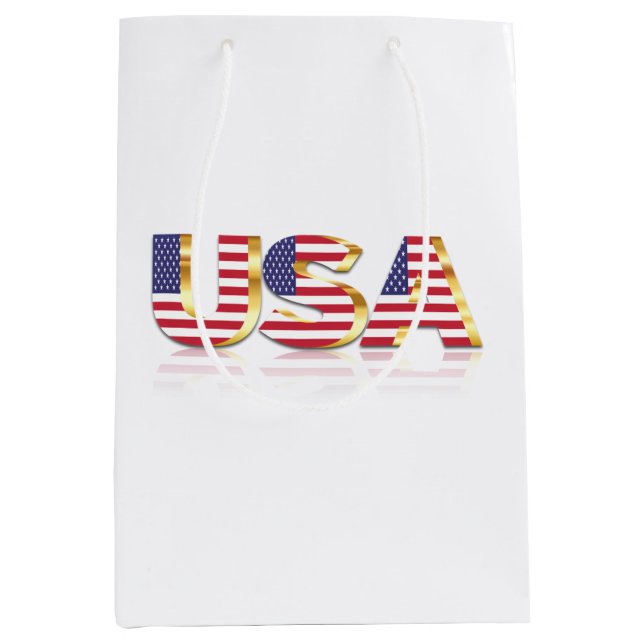 American Flag Gift Bag USA Patriotic (Front)