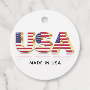 American Flag Gift Tags Made In USA