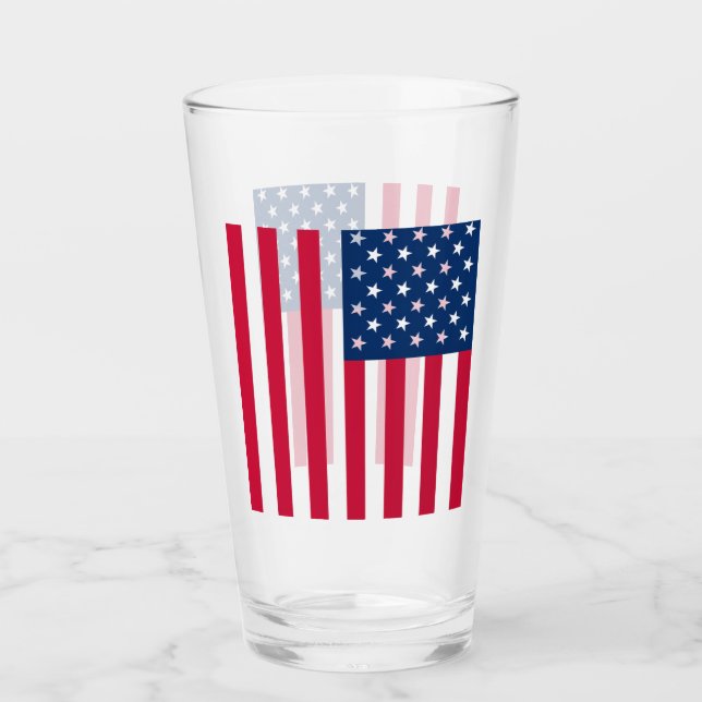 American Flag Glass (Front)