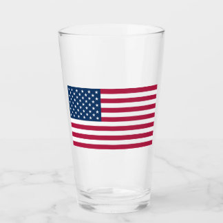 American Flag Glass