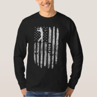American Flag Golf Clothing Golfer Vintage Golf