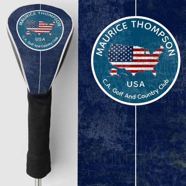 American Flag Golf Club Name U.S.A. Golf Head Cover (Creator Uploaded)
