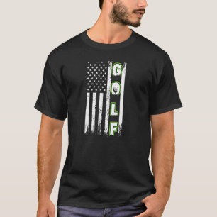 American Flag Golf Fun Golf For Men & Women T-Shirt