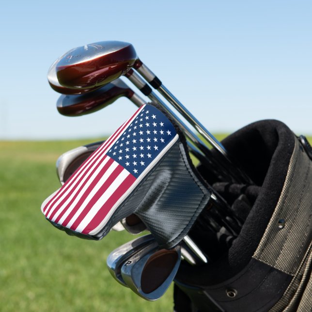 American flag golf head cover (In Situ)