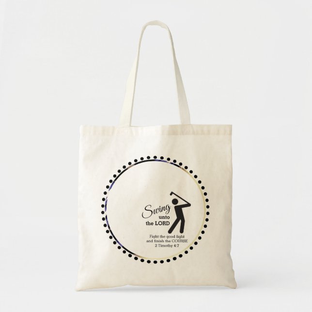 American Flag Golf  Tote Bag (Front)