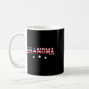 American Flag Grandma 4th Of July Vintage Stars An Coffee Mug