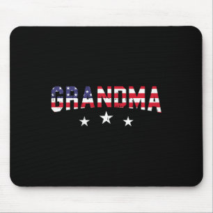 American Flag Grandma 4th Of July Vintage Stars An Mouse Mat