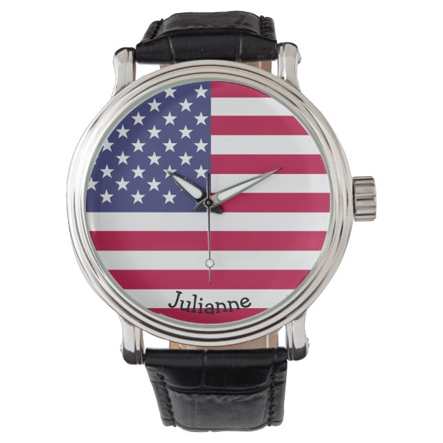 American Flag graphic Watch (Front)
