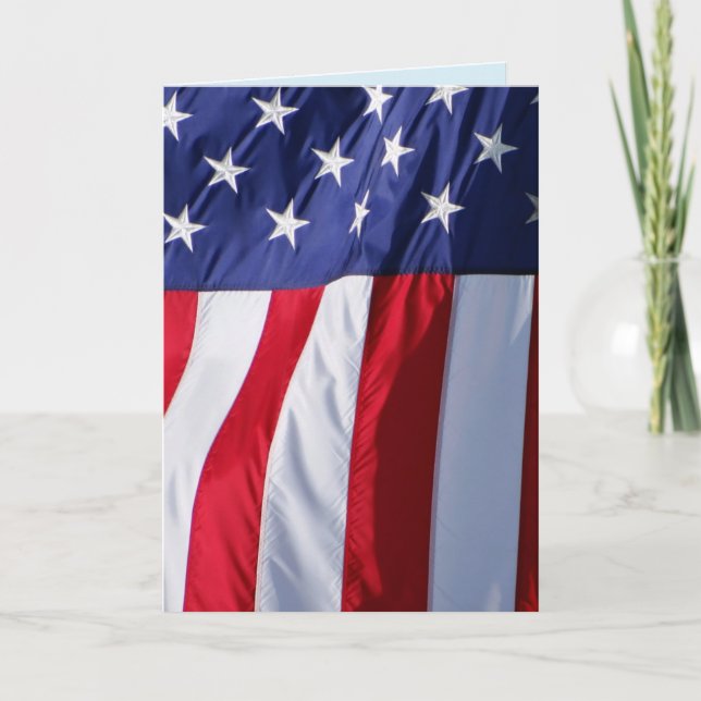 American flag greeting card (Front)