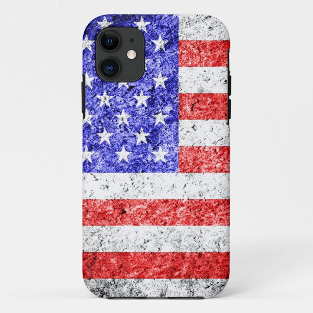 American Flag Grunge Case-Mate iPhone Case (Back)