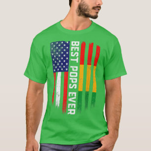 American Flag & Guinea Flag Best Pops Ever T-Shirt