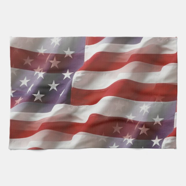 American Flag Hand Towel (Horizontal)