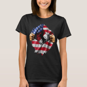 American Flag Hidden 11th Armoured Cavalry Regimen T-Shirt