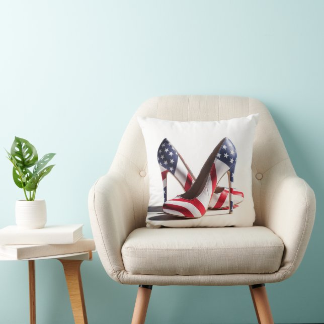 American Flag High Heels Cushion (Chair)