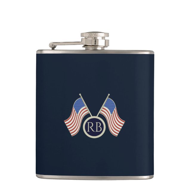 American Flag Hip Flask (Front)