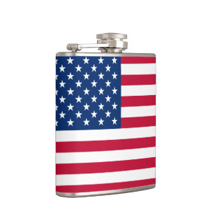 American Flag Hip Flask