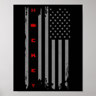 American Flag Hockey Apparel - Hockey (2) Poster