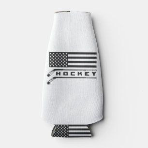 American Flag Hockey Apparel - Hockey Bottle Cooler