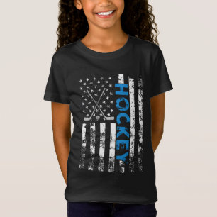American Flag Hockey USA Patriotic T-Shirt