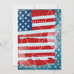 American Flag Holiday Card