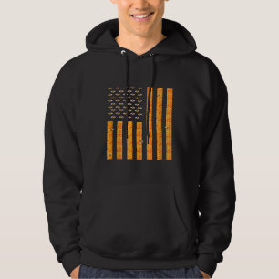 American Flag Honeycomb Honey Bees Beekeeping Beek Hoodie