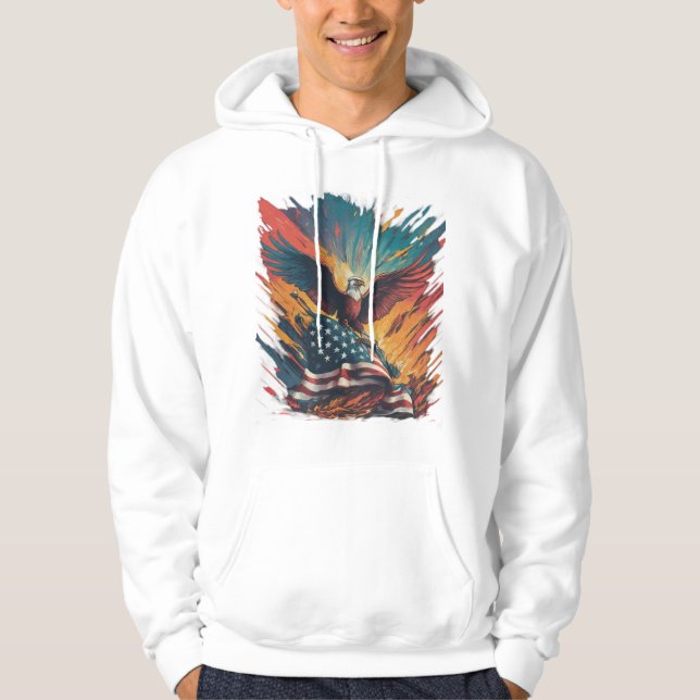 American flag hoodie (Front)