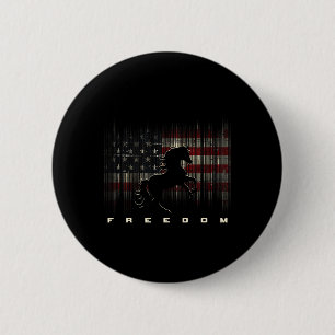 American Flag Horseback Riding Apparel - Horse 6 Cm Round Badge