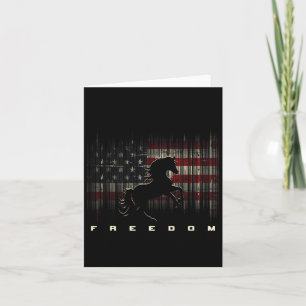 American Flag Horseback Riding Apparel - Horse Card
