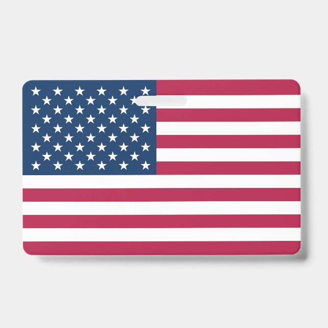 American flag ID badge (Front)