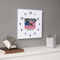 American flag, In God We Trust,