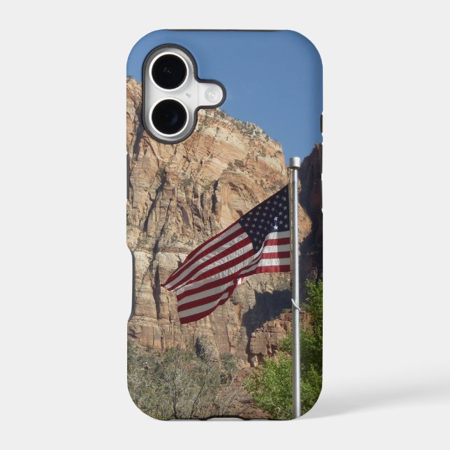 American Flag in Zion National Park I (Back)