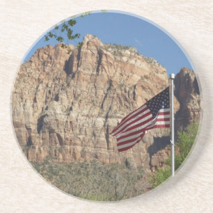 American Flag in Zion National Park I Coaster