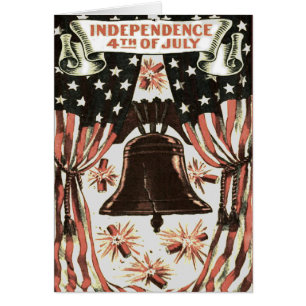 American Flag Independence Bell Fireworks