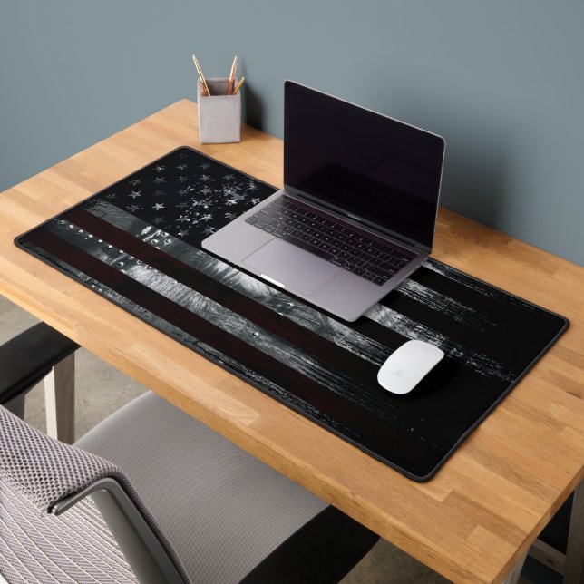 American Flag Industrial Patriotic Desk Mat (Office 2)