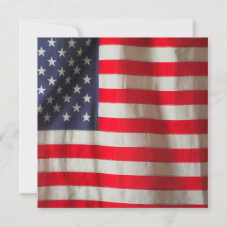 American Flag Invitation