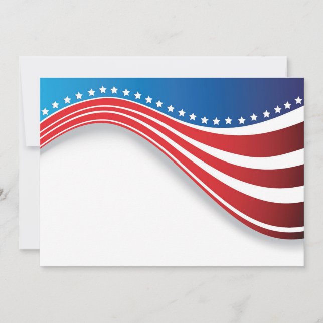 American flag invitations (Front)