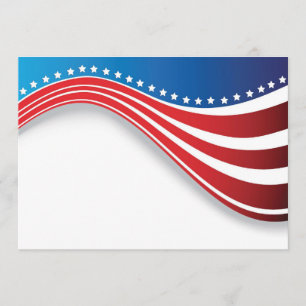 American flag invitations