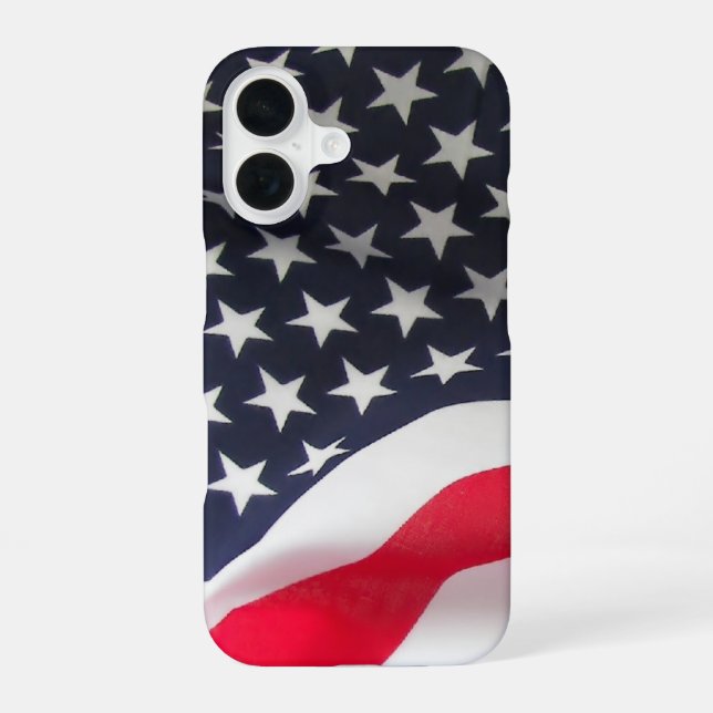 American Flag  iPhone 16 Case (Back)