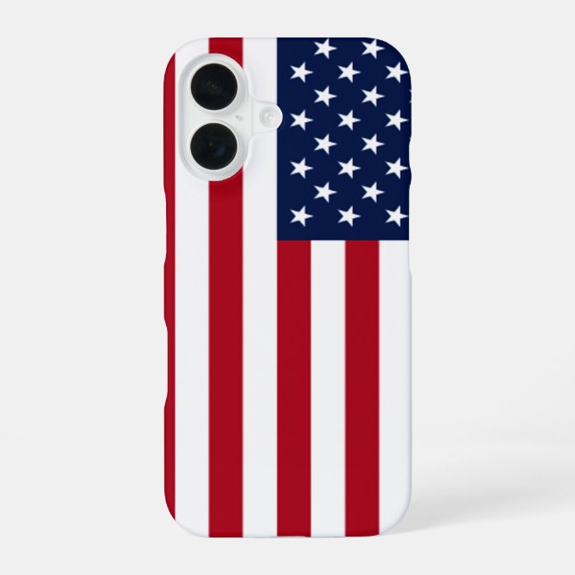 American Flag iPhone 16 Case (Back)