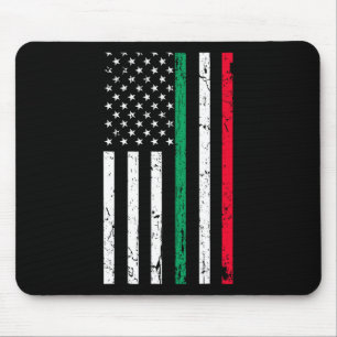 American Flag Italian American Pride 4th Of July  Mouse Mat