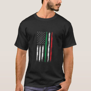 American Flag Italian Roots Italy Italia Patriotic T-Shirt