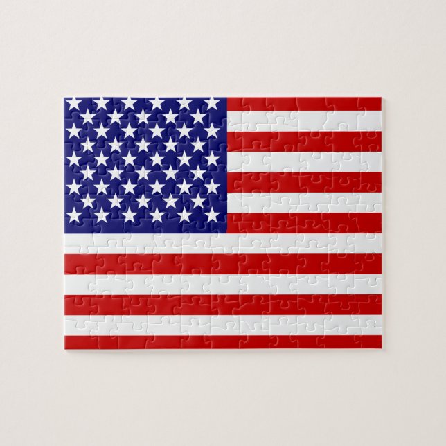 American flag jigsaw puzzle (Horizontal)