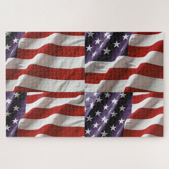 American Flag Jigsaw Puzzle (Horizontal)