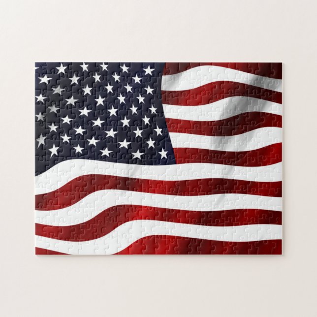 American Flag Jigsaw Puzzle (Horizontal)