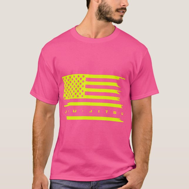 American Flag Jiu - Jitsu Apparel - Jiu Jitsu T-Shirt (Front)