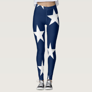 American Flag Jumbo-sized Stars Leggings